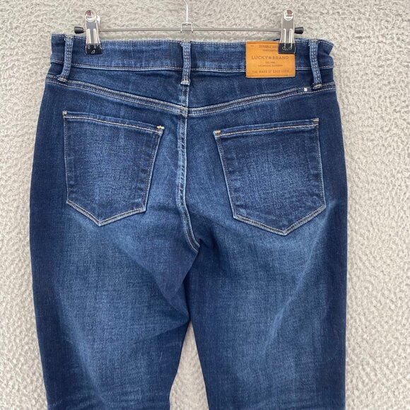 Lucky Brand Jeans Womens 4 27 Blue Hayden Skinny Dark Wash Denim Stretch Casual - Picture 4 of 12